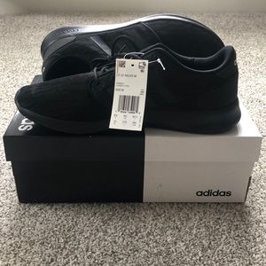 Adidas Black Cloudfoam QT Racer Sneakers